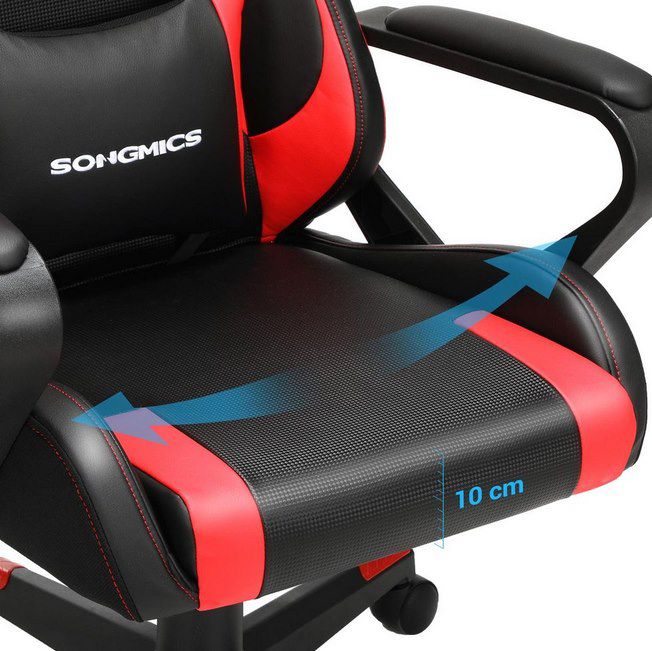 Songmics RCG011 Gamingstuhl mit Wippfunktion für 87,99€ (statt 110€)