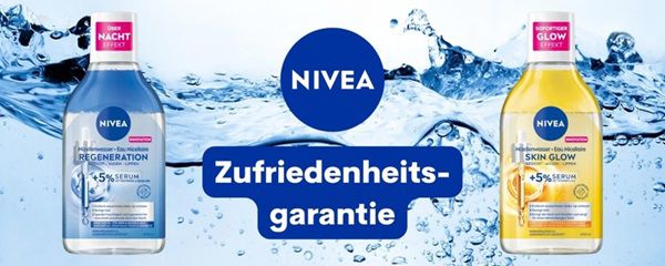 NIVEA Mizellenwasser ausprobieren   bei Unzufriedenheit Geld zurück