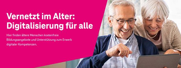 Telekom: Online  & Vor Ort Seminar für Senioren gratis