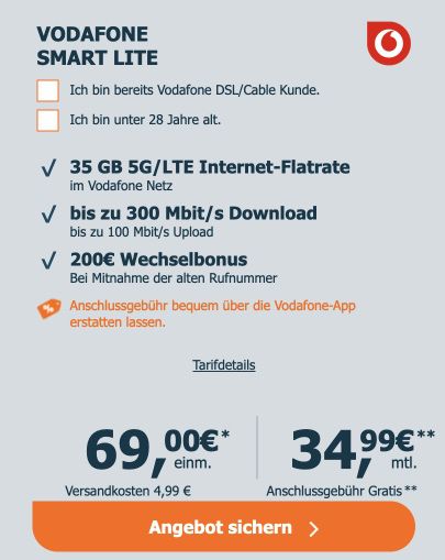 😱 Samsung Galaxy Z Flip6 für 69€ + 35GB Vodafone für 34,99€ mtl + 200€ Bonus