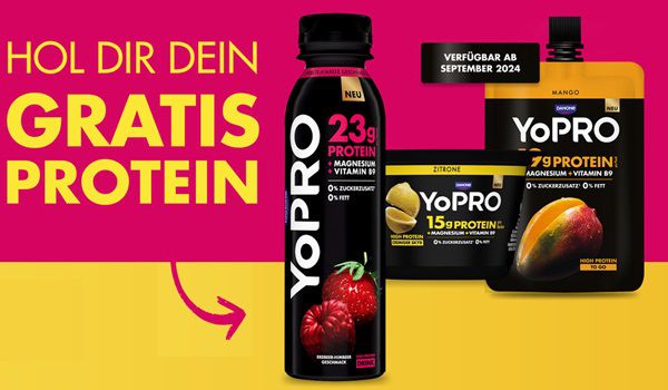 Proteinprodukt YoPRO kostenlos ausprobieren