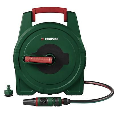 Parkside 10m Schlauchbox mit Gartenspritze für 15,95€ (statt 26€)