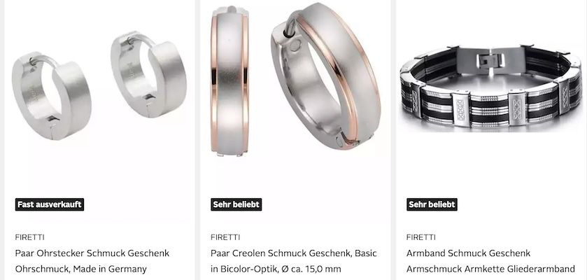 OTTO: 20% extra auf Herrenschmuck z.B. FIRETTI Armschmuck ab 22,39€ (statt 31€)