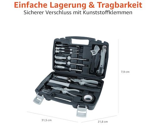 ⚒️Amazon Basics   32 tlg. Werkzeug Set für 22,81€ (statt 27€)