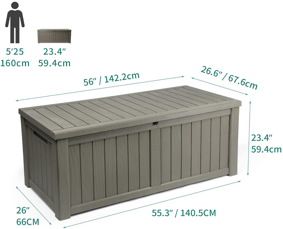 YITAHOME 450 Liter Gartenbox wasserdicht & abschließbar für 104,99€ (statt 150€)