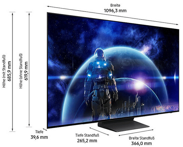 Samsung OLED 4K Fernseher 48 Zoll GQ48S90DAEXZG für 1.399€ (statt 1.619€) + 150€ Cashback