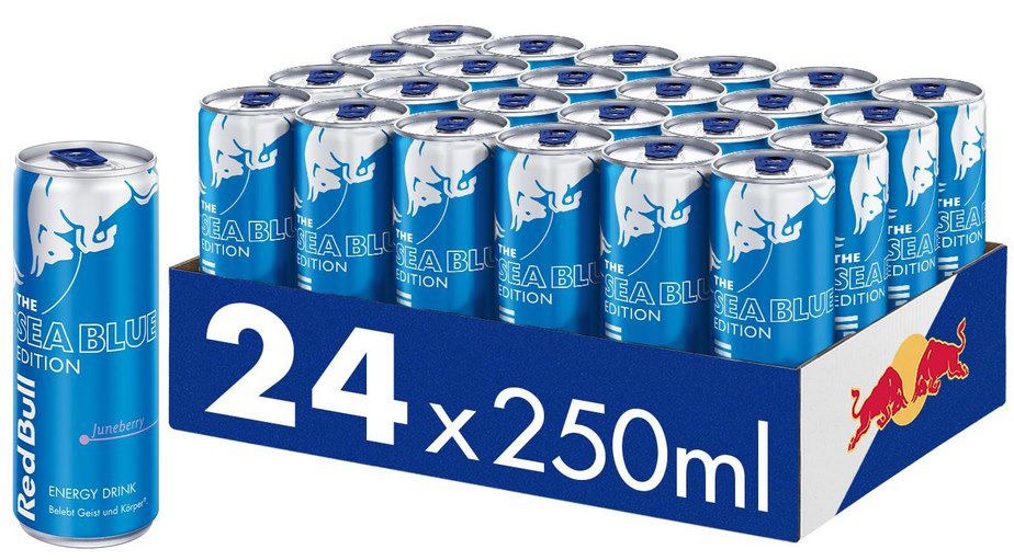 🔵 24x Red Bull Sea Blue Edition Juneberry ab 17,21€ (statt 28€)   72 Cent pro Dose