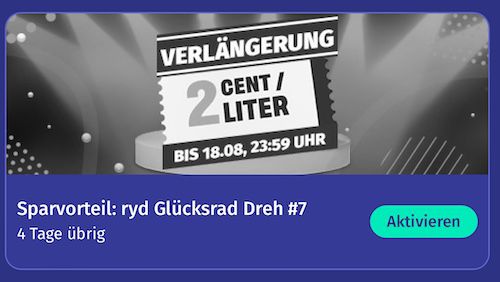 ⛽ ryd Tank App   bis zu 10 Cent pro Liter Benzin/Diesel sparen