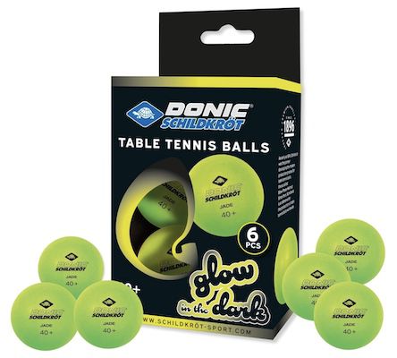 6er Pack Donic Schildkröt Tischtennisbälle Glow in the Dark für 3,90€ (statt 7€)