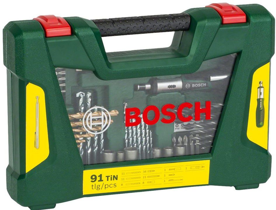 Bosch V Line Titanium Bohrer  und Bit Set 91 teilig für 24,99€ (statt 35€)