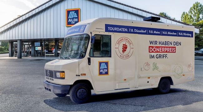 Döner für 3€ oder Veggie Döner für 2€ im Aldi Süd Food Truck