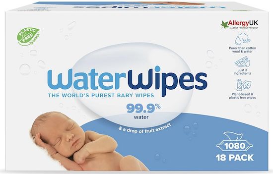 1080x WaterWipes Baby Reinigungstücher aus 99,9% Wasser für 39,95€ (statt 50€)