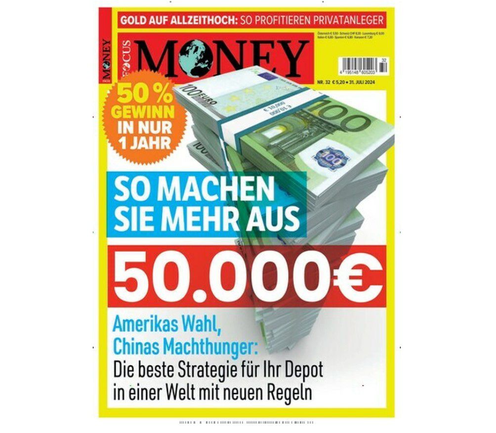 💶 FOCUS Money Abo mit 52 Ausgaben für nur 49,90€ (statt 265€)