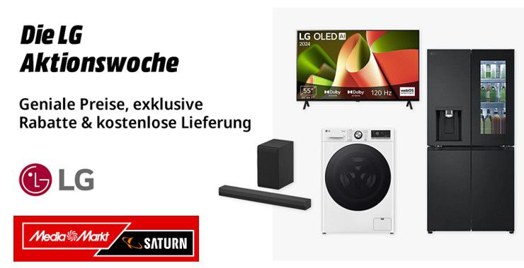 Media Markt: LG Aktionswoche mit TV, Haushalt & Gaming   z.B. 50 QNED TV 799€ (statt 949€)