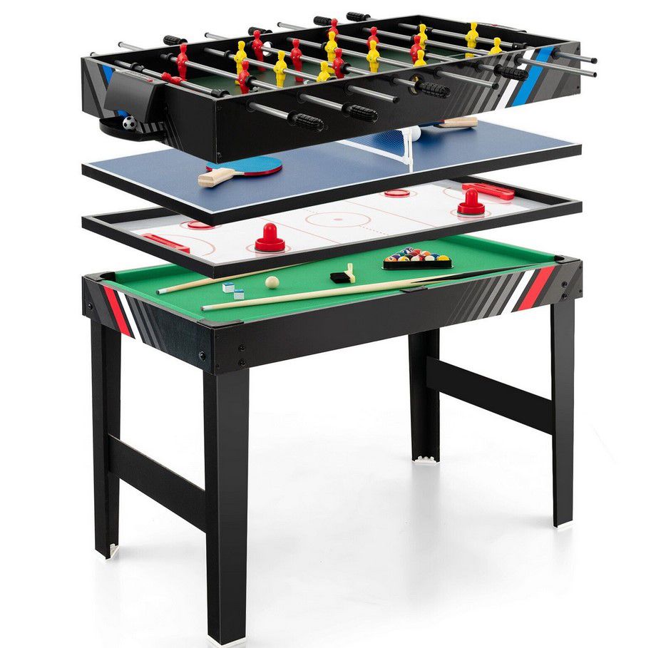 Tischkicker 4 in 1 Spieltisch 125 x 97cm für 125,99€ (statt 150€)