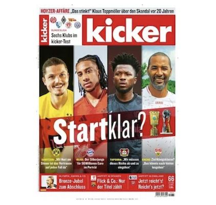 ⚽ 52 Ausgaben Kicker für 146,90€ + Prämie: 100€ Amazon Gutschein