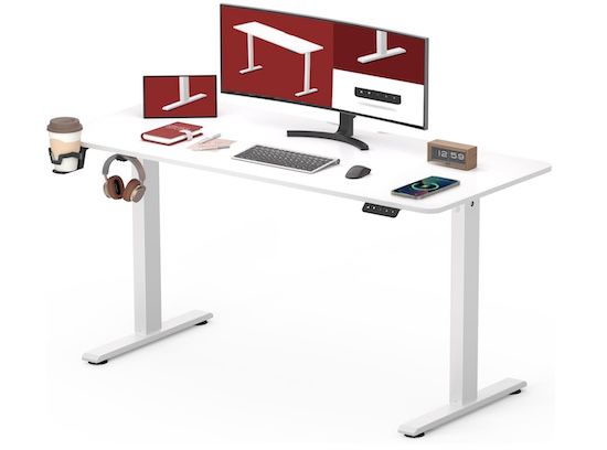 Sanodesk höhenverstellbarer Schreibtisch inkl. Tischplatte (110 x 60cm) für 79,99€ (statt 100€)