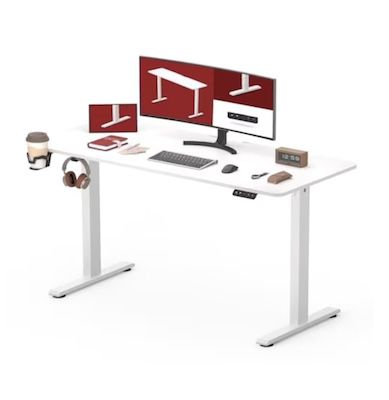 Sanodesk höhenverstellbarer Schreibtisch inkl. Tischplatte (110 x 60cm) für 79,99€ (statt 100€)