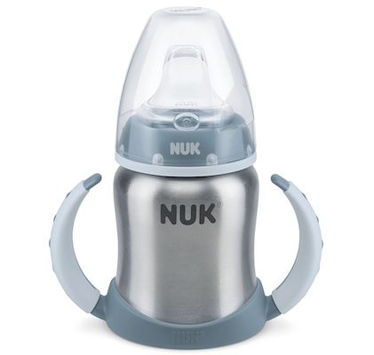 NUK Learner Cup Trinklernbecher Edelstahl für 8,45€ (statt 18€)