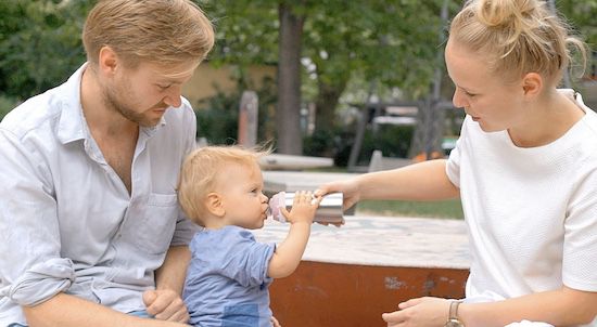 NUK Learner Cup Trinklernbecher Edelstahl für 8,45€ (statt 18€)