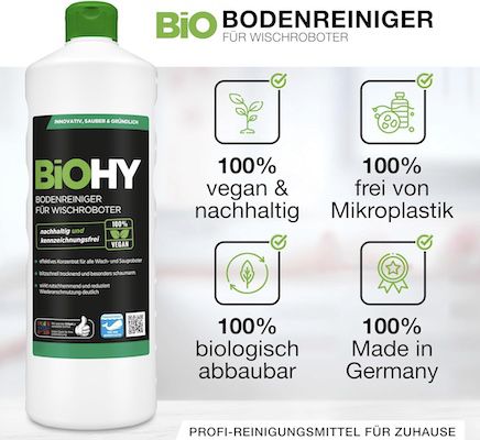 1 Liter BiOHY Bodenreiniger Konzentrat für Wischroboter (1:200) für 8€ (statt 15€)