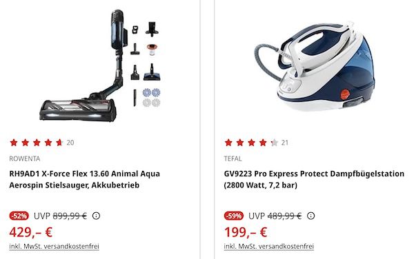 MediaMarkt Sommerschluss Deals   z.B. Rowenta Compact Power XXL für 111€ (statt 149€)