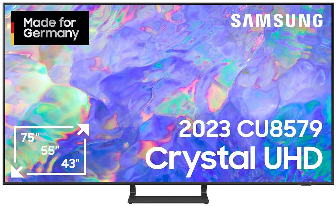 📺 Samsung Crystal CU8579 65Zoll UHD TV AirSlim Design für 549€ (statt 639€)