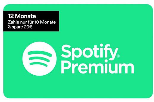 Spotify Premium 3 Monte Gratis   oder 12 Monate für 99€ (statt 132€)