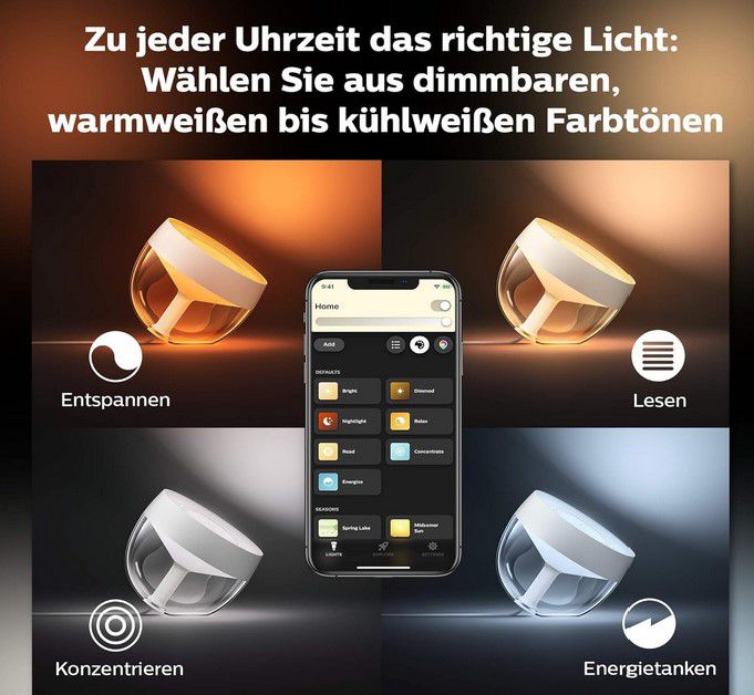 Philips Hue Color Ambiance Iris Tischleuchte 570 lm für 71,42€ (statt 83€)