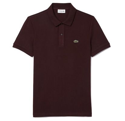 Lacoste L1212 Poloshirt Slim Fit in Bordeaux für 56€ (statt 72€)