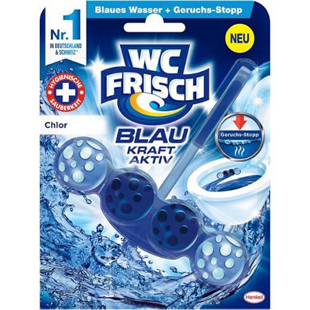 🚽 10er Pack WC Frisch Kraft Aktiv Blauspüler Chlor ab 9,52€ (statt 20€)