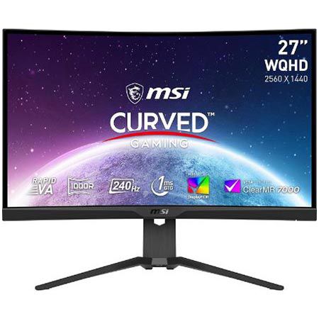 MSI MAG 275CQRXFDE 27″ WQHD Gaming Monitor, 1ms, 240Hz für 299€ (statt 329€)