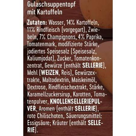 🍲 1,2Kg Dreistern Gulaschsuppe mit Kartoffeln ab 5,69€ (statt 7€)