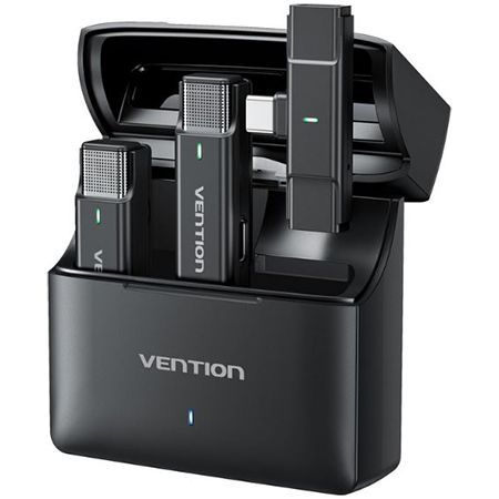 Venton Wireless Lavalier Mikrofone mit Ladecase für 58,49€ (statt 130€)