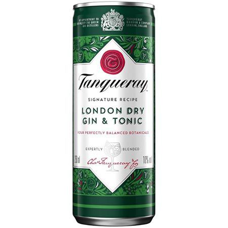 12er Pack Tanqueray London Dry Gin & Tonic Mix, 250ml für 25,99€ (statt 32€)