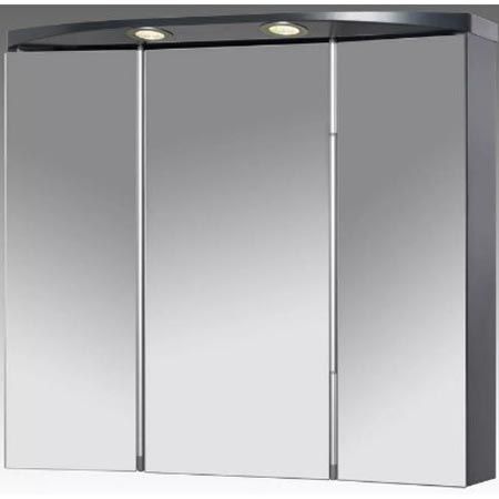 Spiegelschrank Lambda in anthrazit, 70x63,7x22cm für 109,94€ (statt 160€)