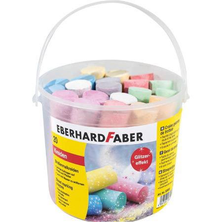 20er Pack Eberhard Faber Glitzer Straßenkreide für 2,90€ (statt 7€)