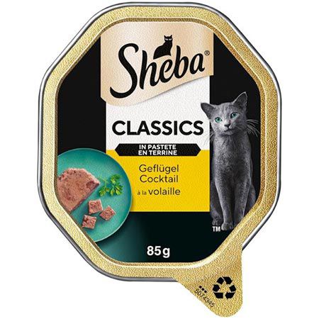 22er Pack Sheba Classics in Pastete Geflügel ab 9,89€ (statt 15€)