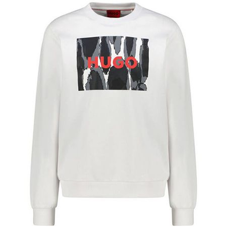 HUGO Duragol U242 Sweatshirt in Weiß für 64,44€ (statt 78€)