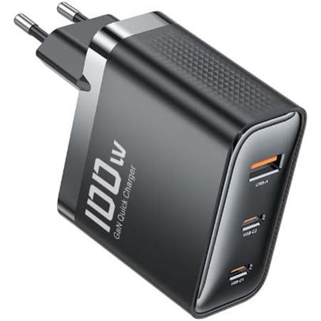 toocki 3 Port USB C/A Ladegerät mit bis 100W für 23,99€ (statt 40€)