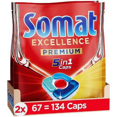 134er Pack Somat Excellence Premium 5in1 Caps ab 21,33€ (statt 35€)