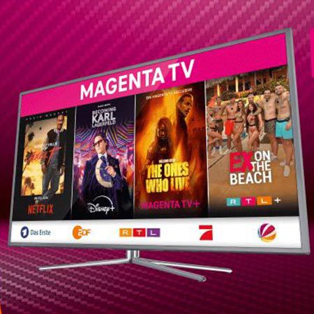 Eff. 9 Monate GRATIS: Telekom MagentaTV mit 180 HD-Sendern + RTL+ & 30€ Cashback