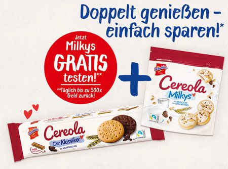 De Beukelaer Cereola Milkys gratis ausprobieren