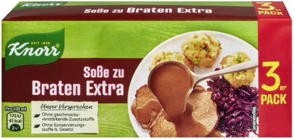 Knorr Soße zu Braten Extra   15 x 3 Portionen für 15,80€ (statt 24€)