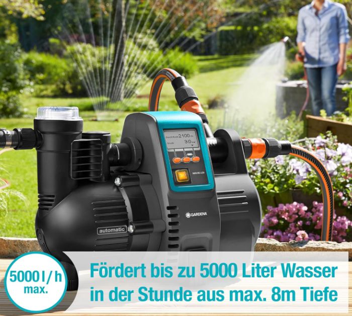 💧 Gardena Comfort Hauswasserpumpe 5000/5E mit Display für 255,55€ (statt 290€)