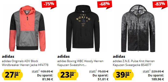 SportSpar adidas Neuheiten Sale ab 5,99€ + 5€ Extra Rabatt ab 60€