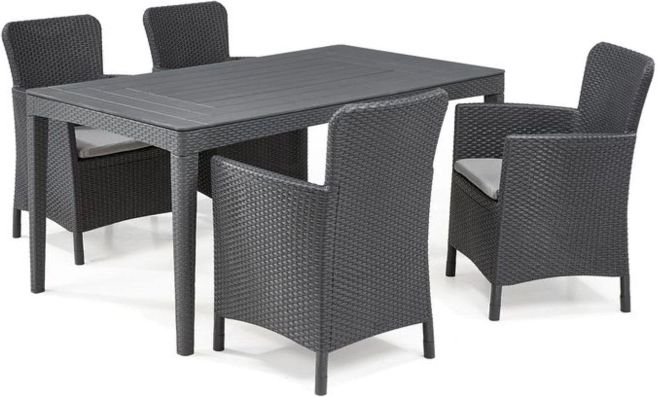 Keter Dining Set Girona Miami in Anthrazit für 284,90€ (statt 495€)