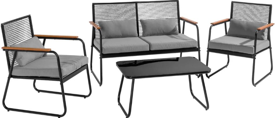 Livarno home Garten Loungeset, 4 teilig für 187,90€ (statt 418€)