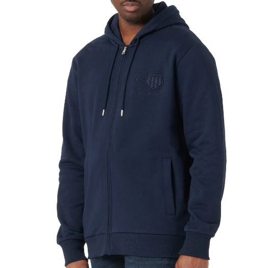 GANT Herren Reg Tonal Shield Full Zip Hoodie für 79,99€