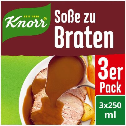 Knorr Soße zu Braten Extra – 15 x 3 Portionen für 15,80€ (statt 24€)